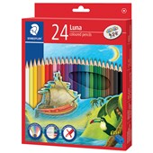 STAEDTLER 136 LUNA COLOURED PENCIL FULL LENGTH PACK 24