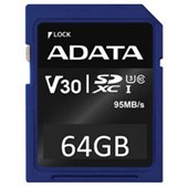 ADATA PREMIER PRO V30 SD MEMORY CARD SDXC UHSI UHS CLASS 3 64GB