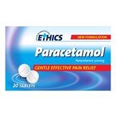 ETHICS PARACETAMOL ROUND TABLETS 500MG BOX 20