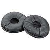 PLANTRONICS HEADSET EAR CUSHION PAIR BLACK LEATHERETTE