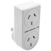 MOKI DOUBLE ADAPTOR VERTICAL WITH SURGE PROTECTION