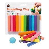 EC RAINBOW MODELLING CLAY ASSORTED 185G PACK 12