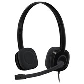 LOGITECH H151 STEREO HEADSET BLACK