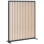 CONNECT 70 FIN SCREEN H1890 X W1500MM BLACK FRAME CLASSIC OAK FIN