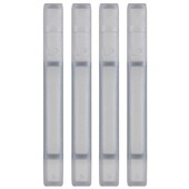 OKIN DOCUMENT TRAY STACKERS CLEAR PACK 4