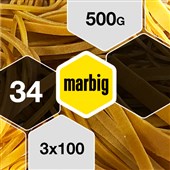 MARBIG RUBBER BANDS SIZE 34 500G