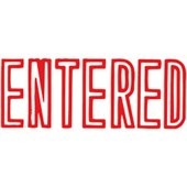 XSTAMPER 1021 PREINKED STAMP ENTERED HANGSELL RED